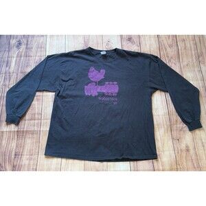 Woodstock 1969 3 Days Of Peace And Music T Shirt Long Sleeve Size 2XL XXL Rare
